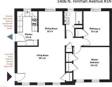 2nd image of 1406 Hinman Ave APT 1N