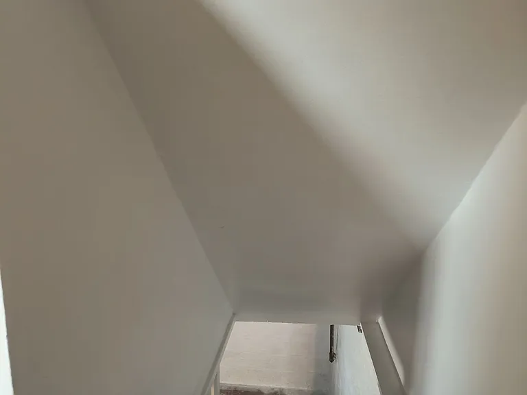 Newly painted staircase to basement.