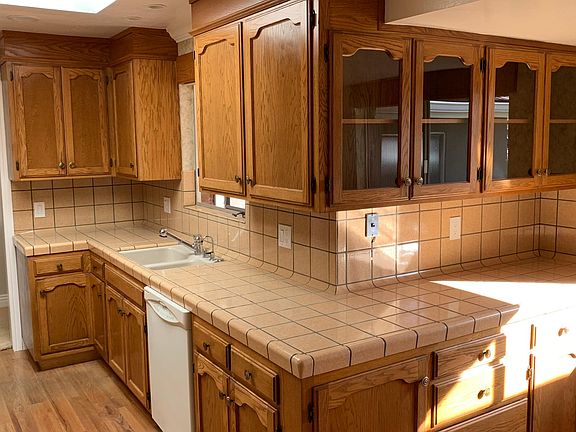 Ample storage and counter space for cooking and storage.