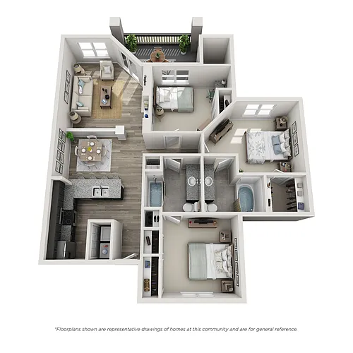 Floor plan 3 Bedroom