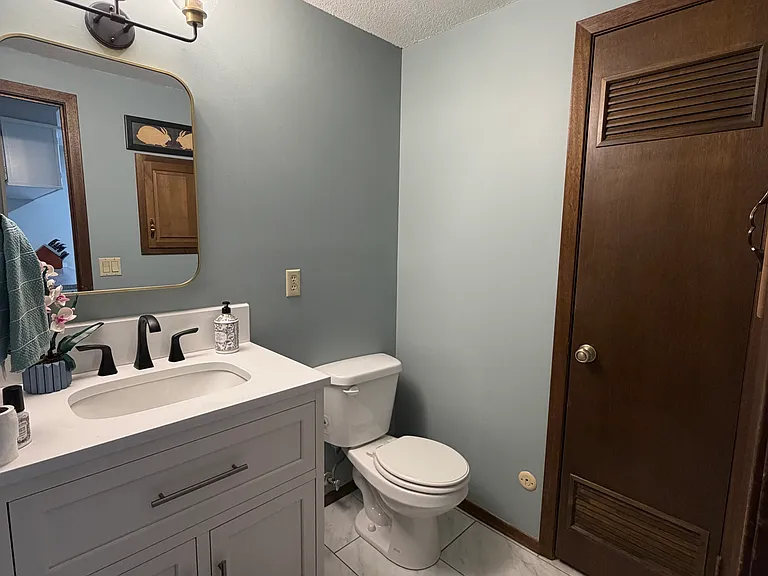 updated half bathroom