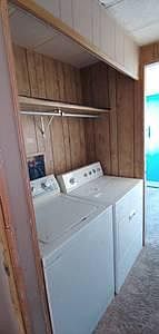 This is the hallway where the Washer and Dryer are.