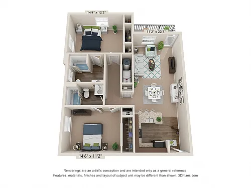 Floor plan The Caldwell