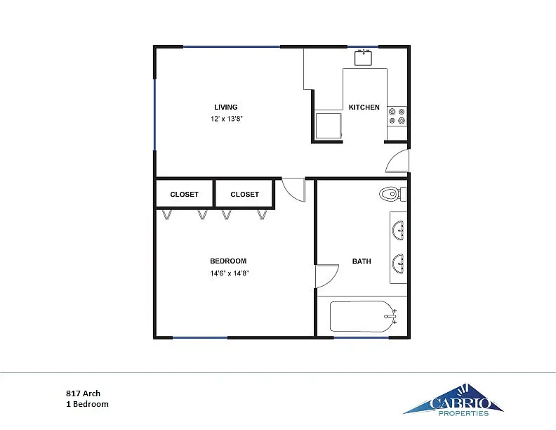 Floor plan 1 Bedroom