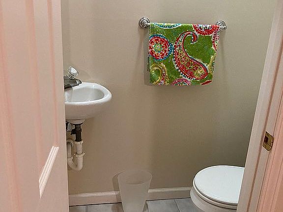 Half bath in video room