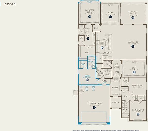 Parklane Floor Plan, Quick Move-In Home, Floor 1