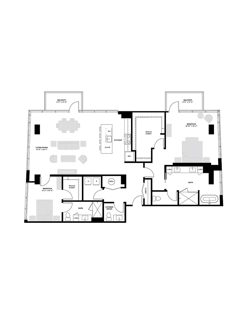 Floor plan The Melba
