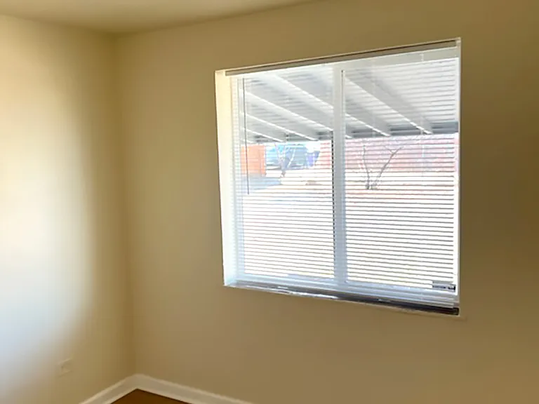 Back Bedroom window facing backyard