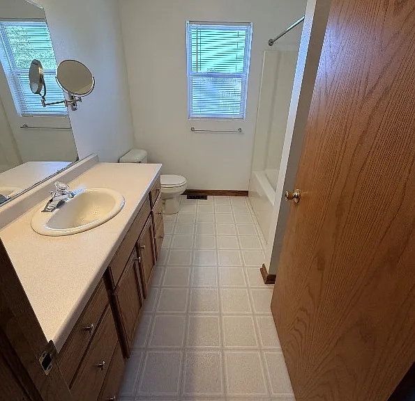 2nd floor Bathroom. Shower over tub