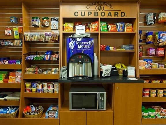 Visit the Candlewood Cupboard and enjoy 24 hour complimentar