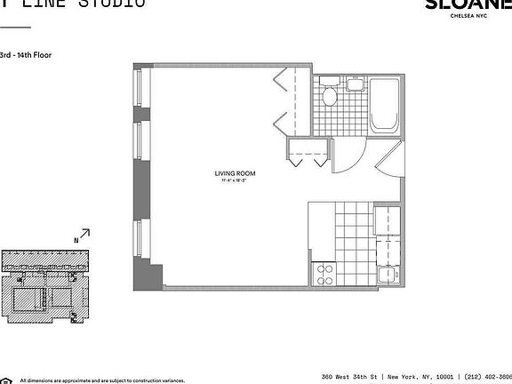 2nd image of 360 W 34th St APT 6T