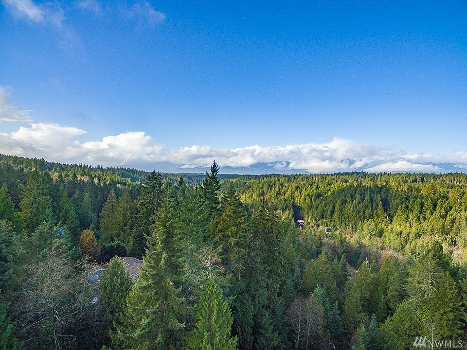 Drone photo showing possible mountain view from the property