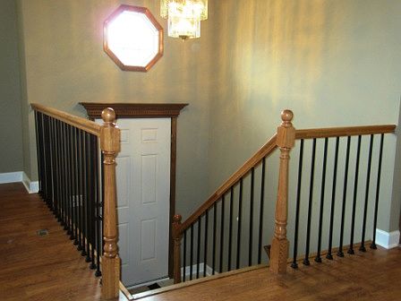 Entry Updated with Wrought Iron Spindles