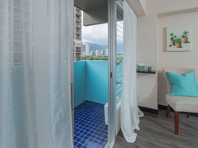 Waikiki Walina Apartments living area with decor