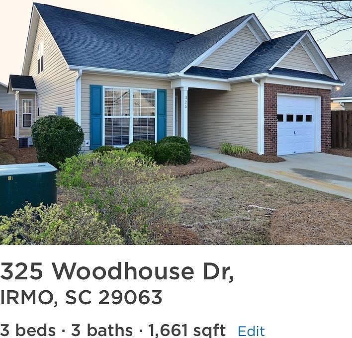 325 Woodhouse Dr, Irmo, SC 29063 Zillow