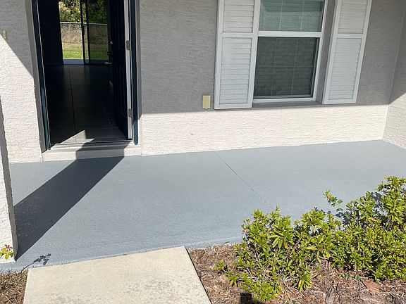 Front porch was stained on 11/18/24