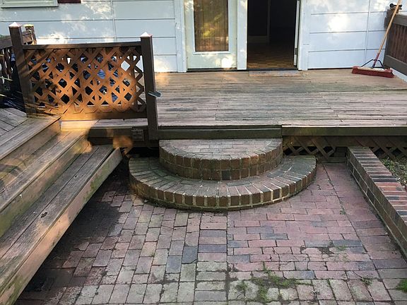 back deck, was just recently painted grey