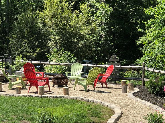 Fire pit area for s’mores wi