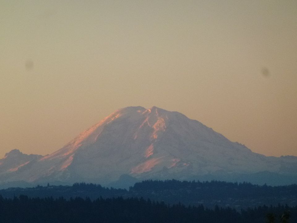 View of Mt. Rainier from home