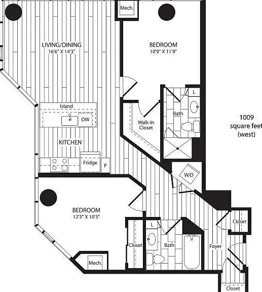 2x2 Furnished West View