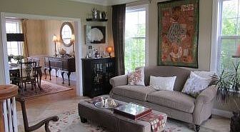 Living Room with view into Dining Room