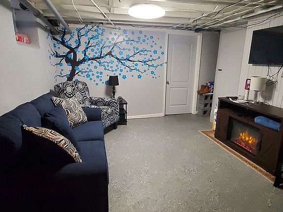 Family Room in Basement