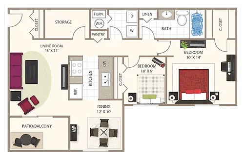 Floor plan Lake Darling