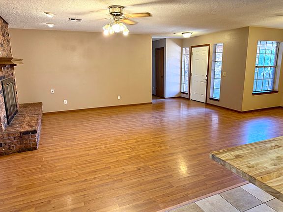 Entry into Main Living Area with wood like flooring.