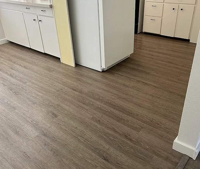 luxury vinyl flooring throughout the whole house