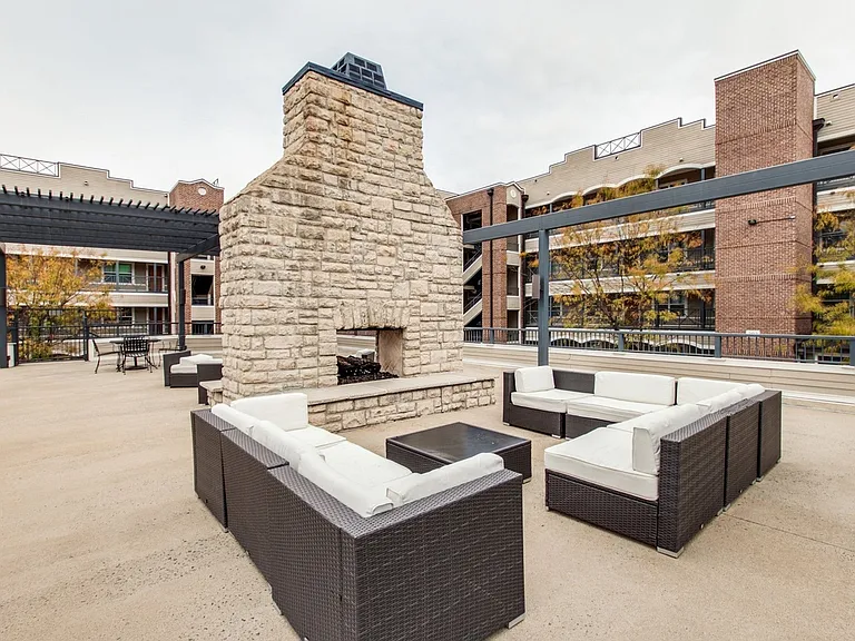 Shared outdoor BBQ and common area