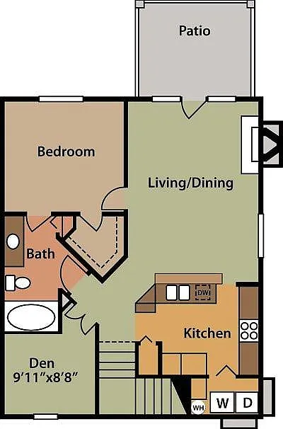 Floor plan Hawthorn with office