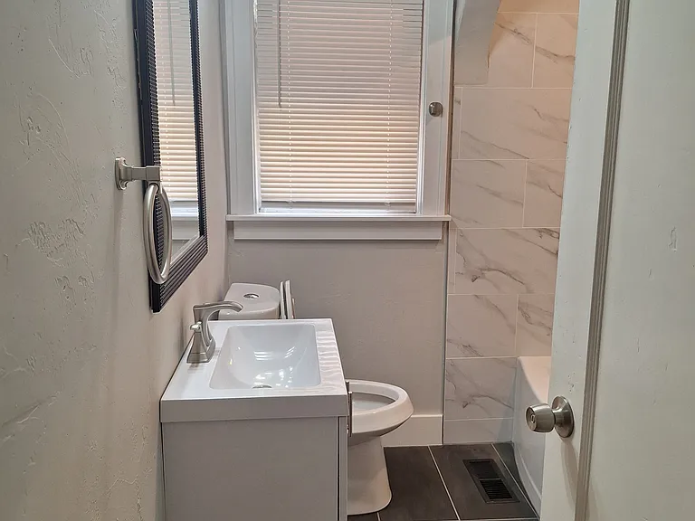 Hallway bathroom