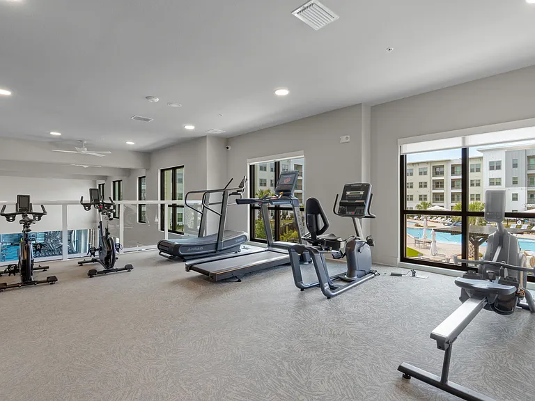 24 Hour Fitness Center with Cardio, Resistance Training, & Free Weights