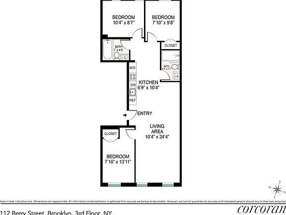 2nd image of 112 Berry St Floor 3