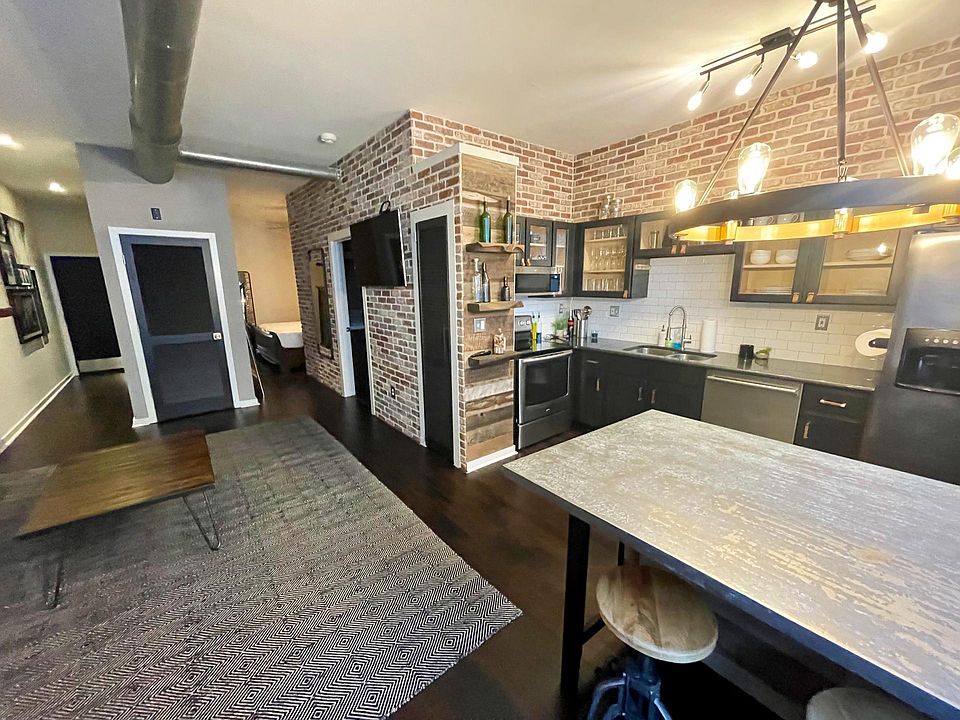 Open concept kitchen and living room