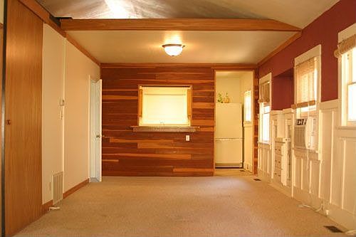 Open ceilings, wood detail
