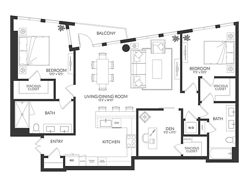 Floor plan B13D