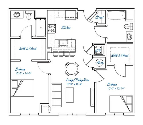 Floor plan B2A