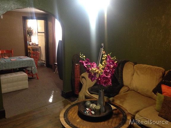 Living room with access to dining room
