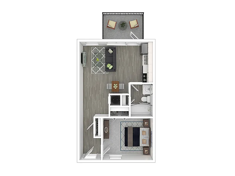 Floor plan 1 Bedroom