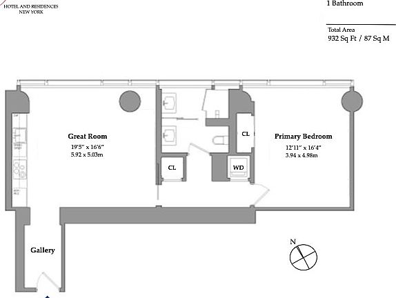 2nd image of 20 W 53rd St #23B