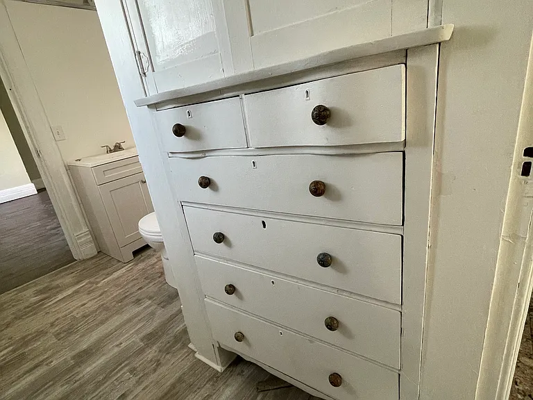 bathroom builtin cabinet