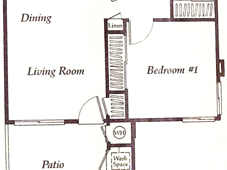 2-bedroom 1-bathroom Floor Plan