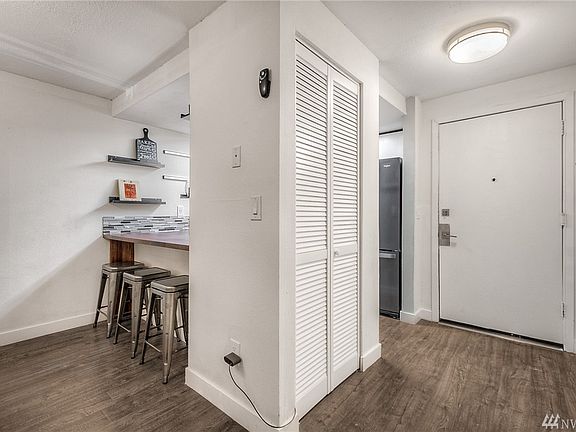 Entryway with new vinyl floors!