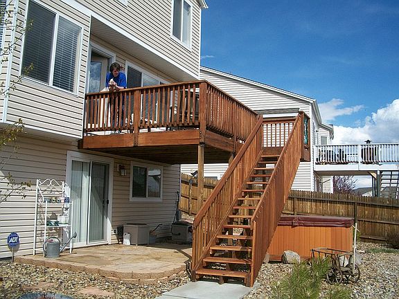 beautiful deck and patio