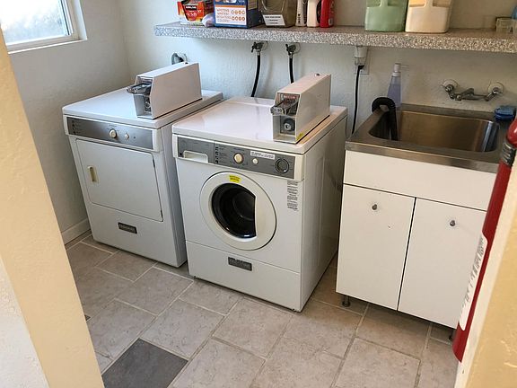 Laundry in lobby 