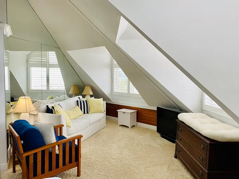 Upstairs living area