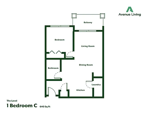 Floor plan - 1 Bedroom