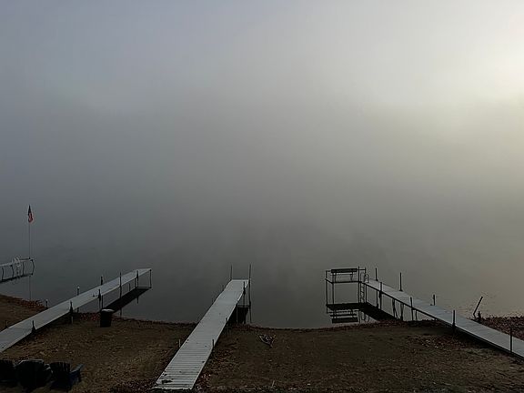 Foggy day at the lake