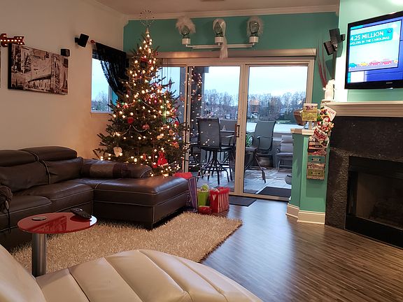 View of lake from living room